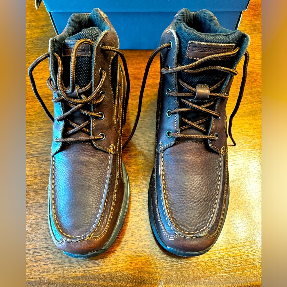Rockport brown boots. Brand new- never worn.